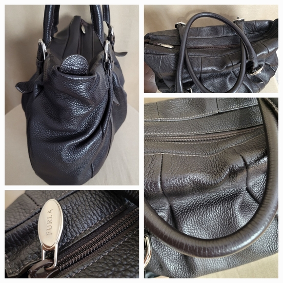 Furla Brown Leather Handbag - Picture 3 of 8